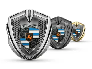 Porsche Emblema Silicone Badge Stile Minimal Uni-Size